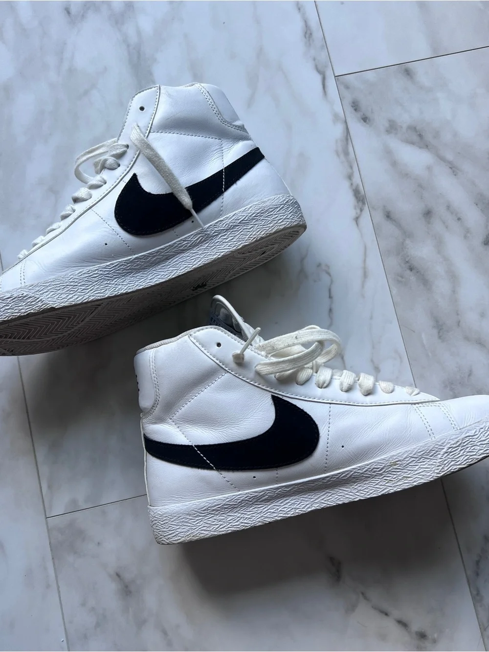Nike white leather